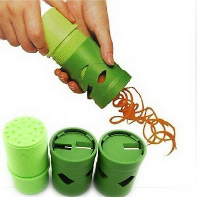 

Easy Veggie Spiral Cutter Slicer Peeler Grater Fruit Vegetable Garnish HOT