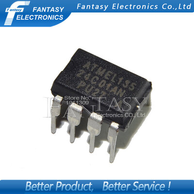 

50PCS AT24C01AN DIP8 AT24C01 DIP AT24C01A AT24C01-PU27 new&original IC free shipping
