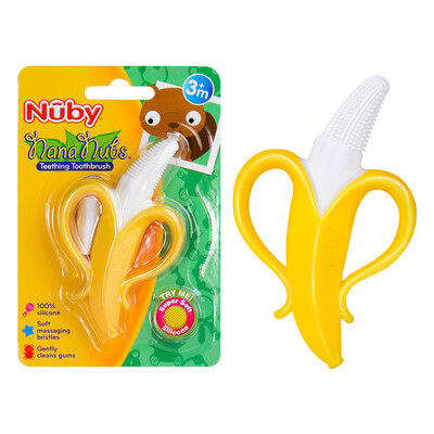 

Nuby baby pacifier banana than the molar stick teether bite baby toy for more than 3 months American brand