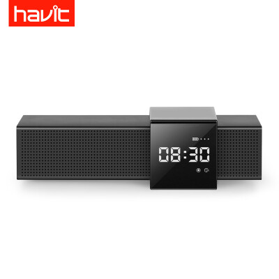 

Hewitt Havit Bluetooth Speaker Wireless Computer Sound Alarm Clock Speaker Radio Card Subwoofer Car Speaker Phone Universal Night Sky Black