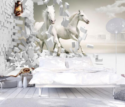 

Custom photo wallpaper 3D mural TV room sofa backdrop wallpaper bedroom wallpaper galloping horse wallpaper