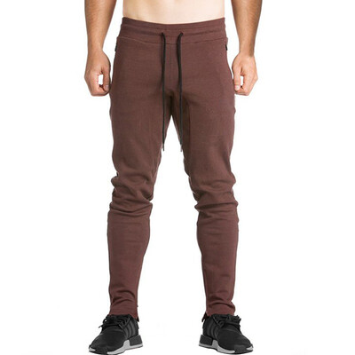 

MECH-ENG Mens Active Joggers Pants Fitness Bodybuilding Gym Workout Running Trousers with Zip Pockets in 5 Colors