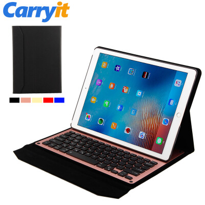 

Carryit SP-1099L Aluminum alloy 7 color backlight bluetooth keyboard with leather case for iPad Pro 12.9 inch