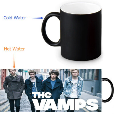 

The Vamps 350ml12oz Heat Reveal Mug Color Change Coffee Cup Sensitive Morphing Mugs Magic Mug Milk Tea Cups