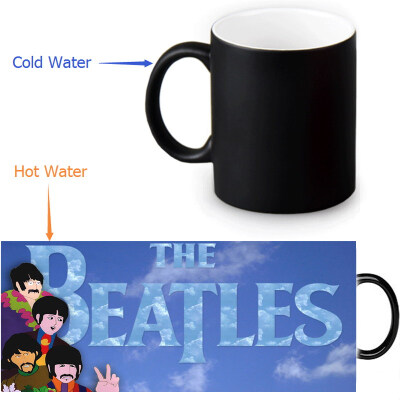 

The Beatles Yellow Submarine 350ml/12oz Heat Reveal Mug Color Change Coffee Cup Sensitive Morphing Mugs Magic Mug Milk Tea Cups