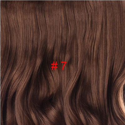

Wavy Clip in Hair 4 Clips 190g/pc Heat Resistant Fiber 24 inch Stretched Pure Color Synthetic Hair Extensions for Women