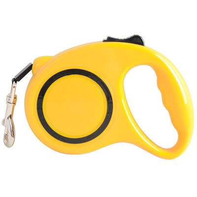 

L&H Loha automatic telescopic dog rope dog leashes Golden Retriever dog leash small dog chain dog rope pet outing supplies 3 m yellow