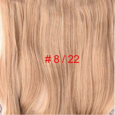 

Long 24" Stretched Wavy clip in Synthetic Hair Extensions 4 Clips One Piece Pure Color Heat Resistant Fiber 190g/piece