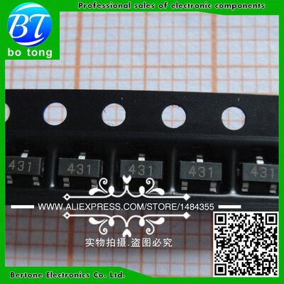 

Free shipping 50PCSlot SMD TL431A TL431 431 SOT-23 SMD Transistor