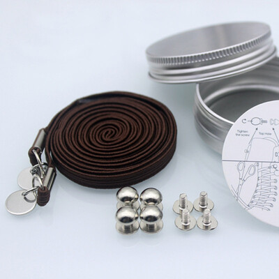 

JUP 8 Пары Кроссовки Шнурки Блокировка Запирающие ботинки Кружева Высококачественная упаковка из металлических коробок Ленивые люд