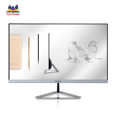 

ViewSonic 215-inch 66mm slim metal fuselage flagship AH-IPS screen micro frame love eyes do not flash computer monitor VX2276-smhd