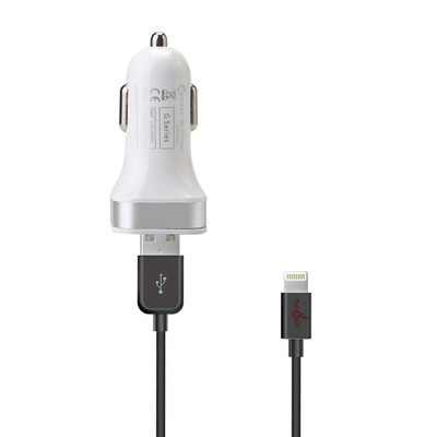 

FirstSeller MFi 5V 36A G5 Dual USB Ports Mini Adapter Car ChargerUsb Sync Charge Data Lightning Cables Original for iPhone56