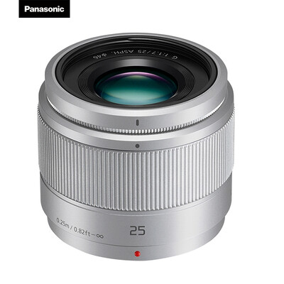 

Panasonic H-H025- 25mm F17 Standard Prime Lens Silver