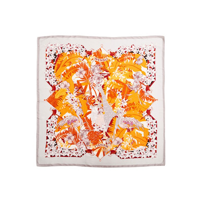 

Silk Shawl Scarf 100 authentic Brand New Gift Box Women Auth Rare Big Square 108 108CM