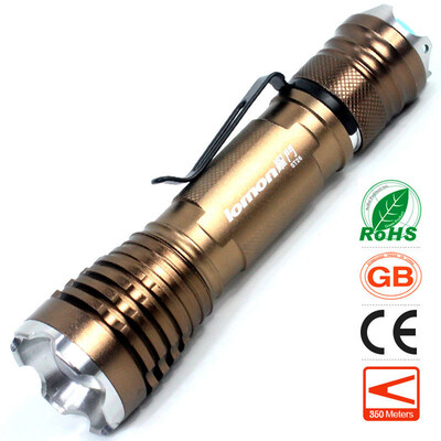 

Zoom Telescopic LED Flashlight CREE T6 Super Bright 1000 Lumens 10W Torchlight Pocket Clip Torch Work Light Penlight Olight