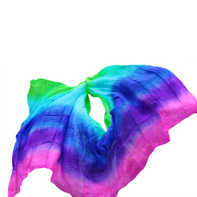 

Dance veils Handmade Natural Silk Belly Dance Veils RosePurpleRoyal BlueTurquoiseGreen 250270114 cm Dance Props Silk Veils