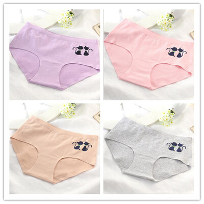 

4 шт / шт Женщин нижнее белье трусики хлопок милые точки сексуальные трусы женщин нижнее белье для женского нижнего белья хлопок х