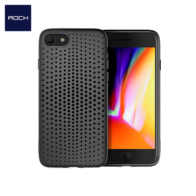 

Rock ROCK Apple 87 Mobile Shell iPhone87 Cover Light Breathable Silicone Soft shell Shell Series Black