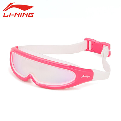 

Li-ning (футеровка) детские плавательные очки для мужчин и женщин большой каркас для плавания очки для плавания LSJK318-1 черный