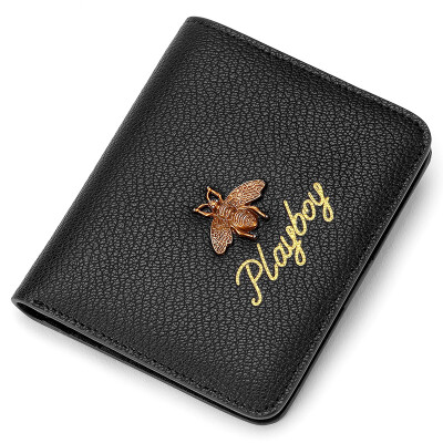 

Playboy PLAYBOY Womens Wallet Womens Short Leather Small Wallet Thin Simple Fashion Wallet Female PAD0451-8I Pink