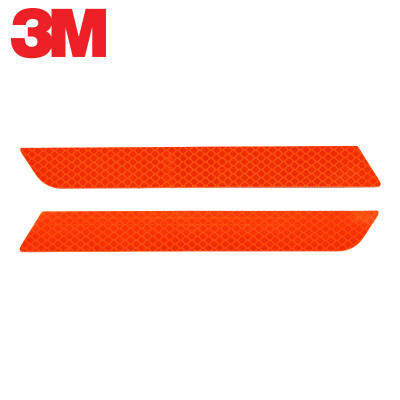 

3M Reflective bumper Crash warning Scratch Car stickers Car stickers 25216cm 2 Pack Fluorescent yellow green