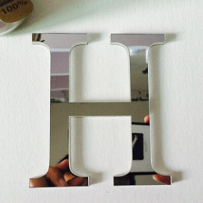 

20cmx14cmx12cmthick Big Size Wedding LOVE Letters Home decoration English 3D mirror wall Stickers Adhesive Alphabet For wall