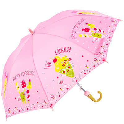 

Paradise umbrella happy childhood hit cloth straight rod self-opening childrens umbrella 13007E pink