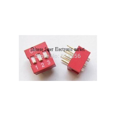 

30PCS 2.54mm 3Pin Flat Dial Switch Toggle Switch DIP Switch