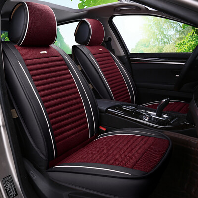

xinjian five four seasons universal leather cotton&linen health car seat cushion all-inclusive car seat cover car seat cus