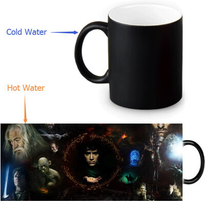 

The Lord of The Rings 350ml12oz Heat Reveal Mug Color Change Coffee Cup Sensitive Morphing Mugs Magic Mug Milk Tea Cups