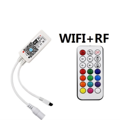 

Wifi RGB LED Controller Mini DC12V With RF 21Key IR 24Key Remote Control For RGB LED Strip Lights