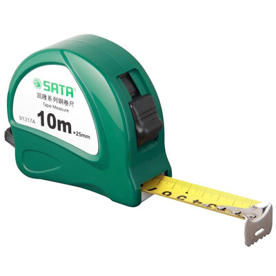

World (SATA) 91317A Серия Kailong из 10-миллиметровой стальной ленточной измерительной ленты с линейкой для измерения масштаба 10 м x 25 мм