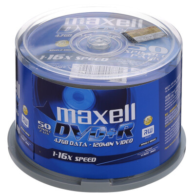 

Maxell DVD + R 16 speed 4.7G Taiwan business gold plate drum 50 burner