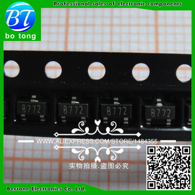 

Free Shipping 200PCS 2SB772 B772 NPN SOT-23 NPN Transistor