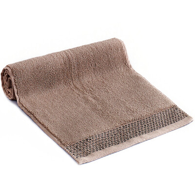 

Sanli cotton pleated element satin edge wash towel thick absorbent towel single loading