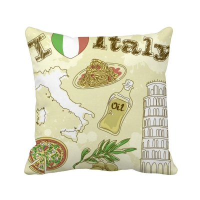 

Italy Landscape The Leaning Tower of Pisa Square Throw Pillow Insert Cushion Cover Home Sofa Decor Gift