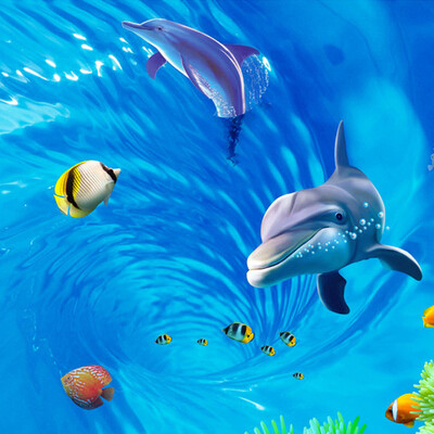 

Swirl Ocean World Custom Wall Mural Wallpaper Bedroom TV Background Wall Decorations Living Room Wallpaper Papel De Parede 3D