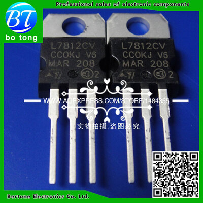 

10PCS L7812CV L7812 78L12 7812 TO-220 Voltage Regulator IC + 12V 1.5A