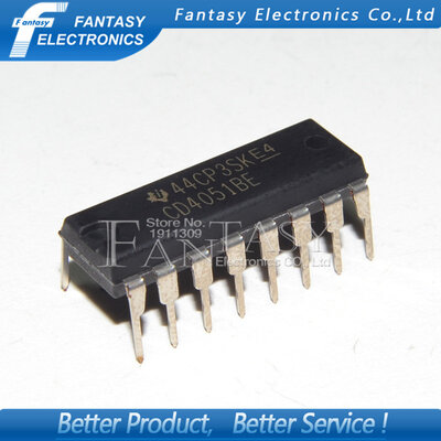 

100PCS CD4051BE DIP16 CD4051 DIP new and original IC free shipping