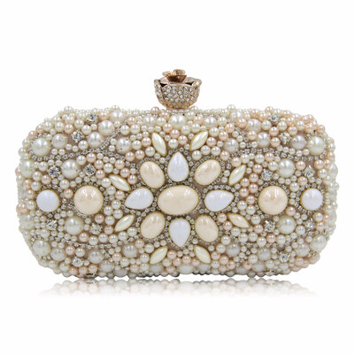 

Milisente Women Evening Clutch Beaded Bag Party Bags Lady Purse Small Vintage Wedding Clutches