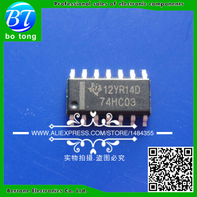

20PCS free shipping 74HC03D 74HC03 SN74HC03D SOP-14