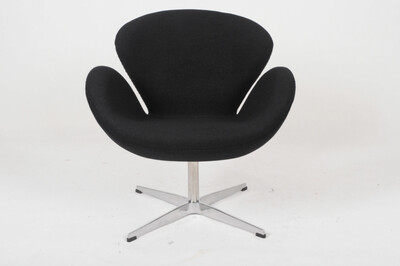 

Swan Chair BlackШерсть-черный