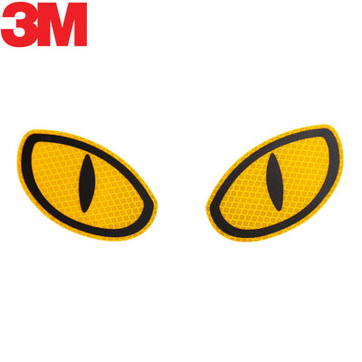 

3M светоотражающие большие глаза безопасности предупреждают автомобиль царапины автомобильные наклейки автомобильные наклейки 10,3 * 6 см флуоресцентные оранжевые