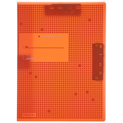 

Coix student paper clip A3A4 dual-use folder A3702 Fireworks Orange Marseille double strong clip