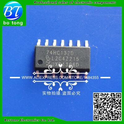 

Free shipping 200pcs SMD logic ics 74HC132 74HC132D SN74HC132D SOP14