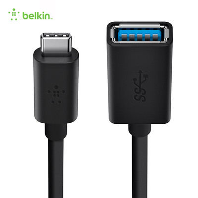 

BELKIN USB-C to USB-A chargingsynchronizing cable 10Gbssec high speed data transmission USB30 black 12 cm