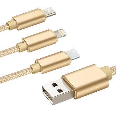 

KOOLIFE car charging cable three in one Apple Android Type-c multi-functional multi-function cell phone non-data cable car one to three phone charging cab