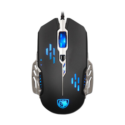 

Sades Flash Swim Gaming Wired Machine Macro Programming Mouse Jedi Survival lol Counterfight cf Chicken Wrangler Computer USB Peripherals Sports Edition Black