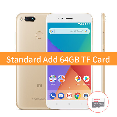 

Глобальная Версия Xiaomi Mi A1 4GB 64Gb смартфон Snapdragon 625 Octa Core 5.5 " FHD дисплей с двумя камерами 12MP + 12MP Android 7