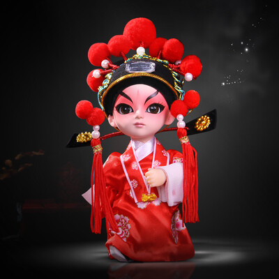 

Weilong Peking Opera Deaf Doll Puppet Decoration Chinese Style Features Craft Gifts Foreign Affairs Gifts for Foreigners Friends&Grooms